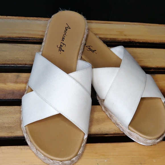 American Eagle Outfitters Shoes - American Eagle White Sandals